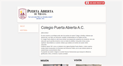 Desktop Screenshot of colegio.puertaabierta.com