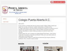 Tablet Screenshot of colegio.puertaabierta.com